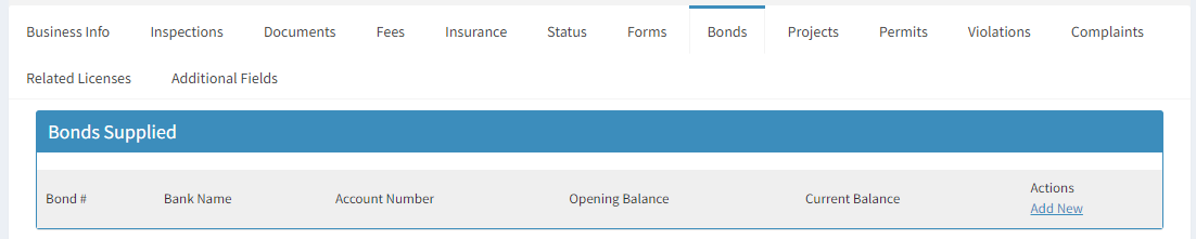 Bonds tab.