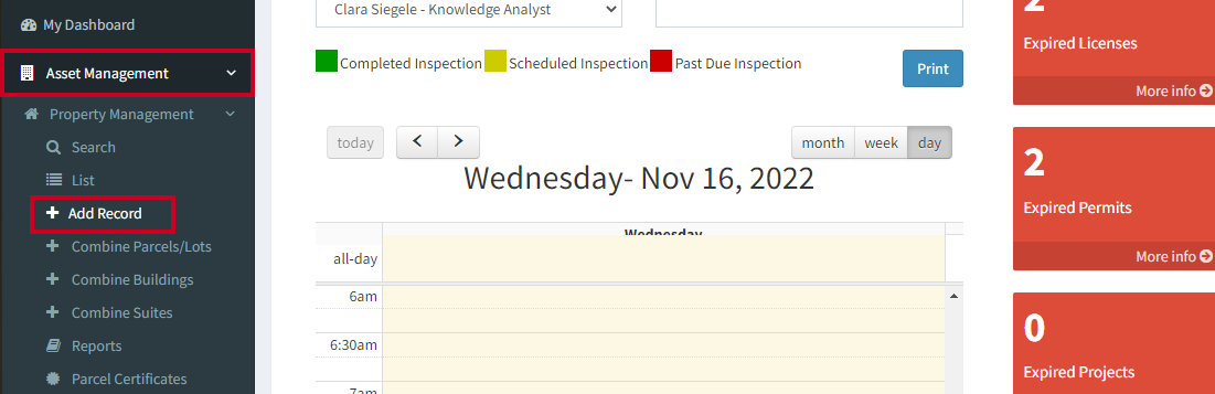 add parcel record