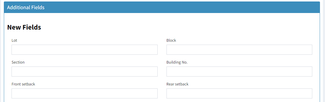 additional fields