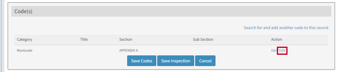 edit link under Action column.