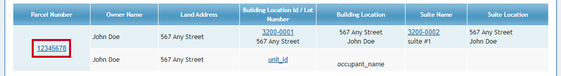 Parcel number.