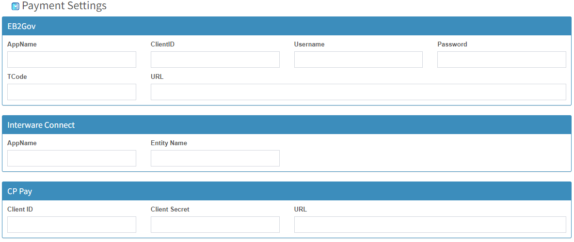 payment settings