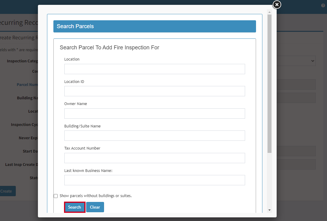 Search parcel.