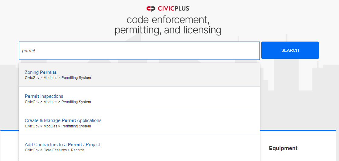 The text entry field beneath the product logo, and to the left of the Search button.