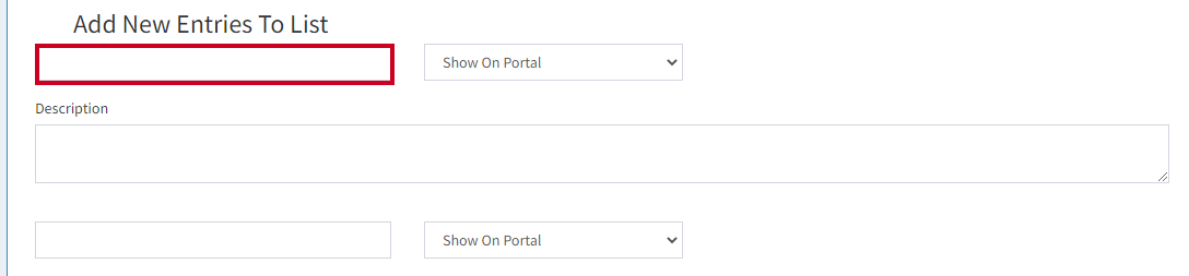 add new entry name