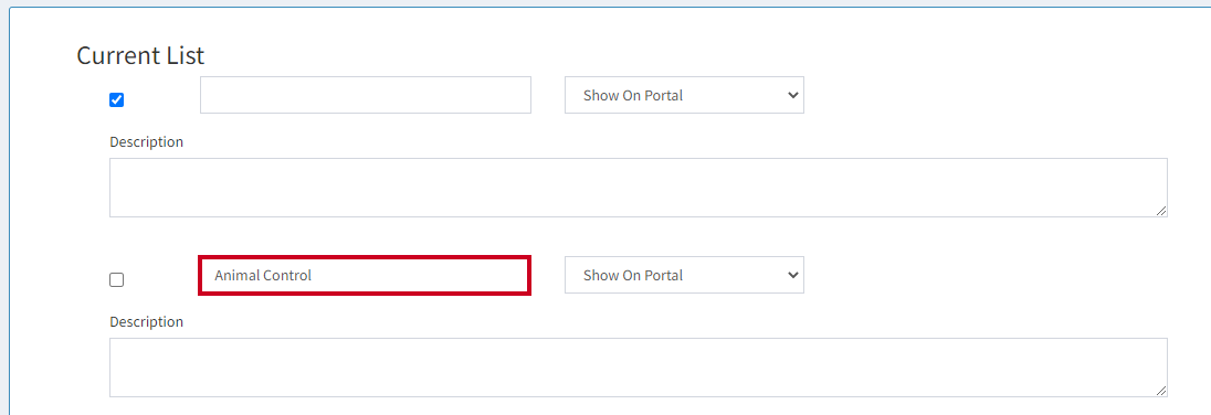 edit complaint type name