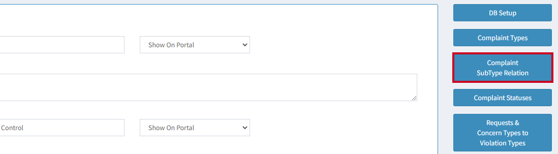 complaint subtype relation