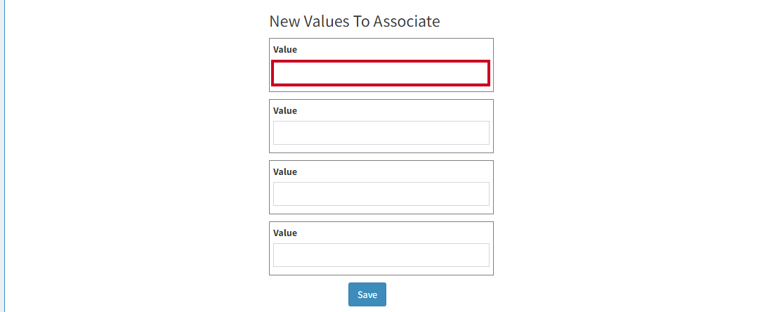 new value