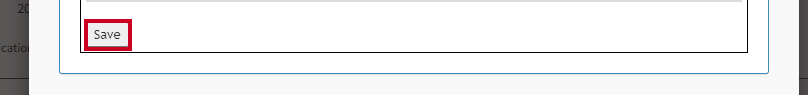 save button in bottom right corner.