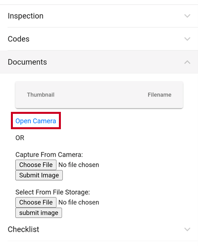 Open camera.