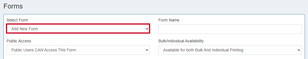 Add new form.