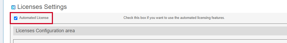 Automated License.
