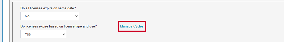 Manage cycles.