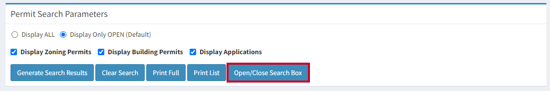 Open close search.