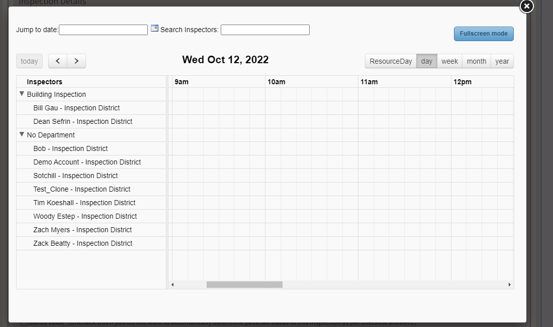 calendar pop up
