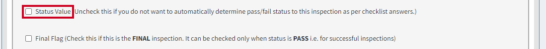 status value
