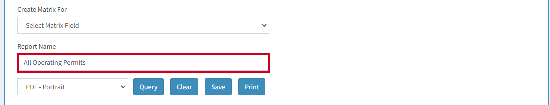 report name