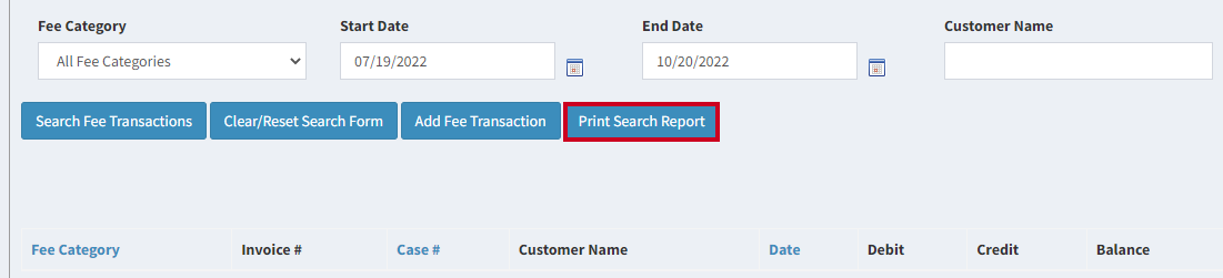 print search report