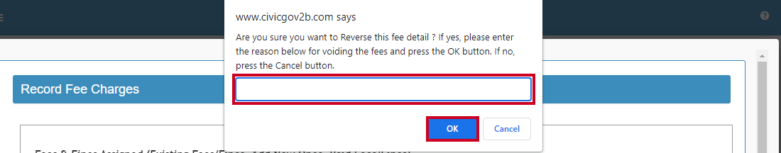 ok void pop-up.
