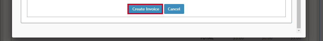 click create invoice