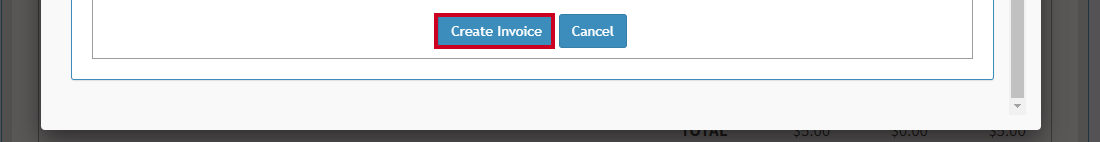 Click create invoice.