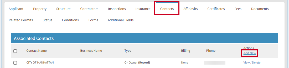 Add new Contact.